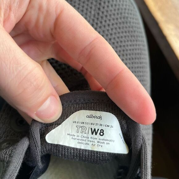 Allbirds Tree Runner Charcoal Sneaker Women’s Sz 8 Lightweight - Picture 9 of 9